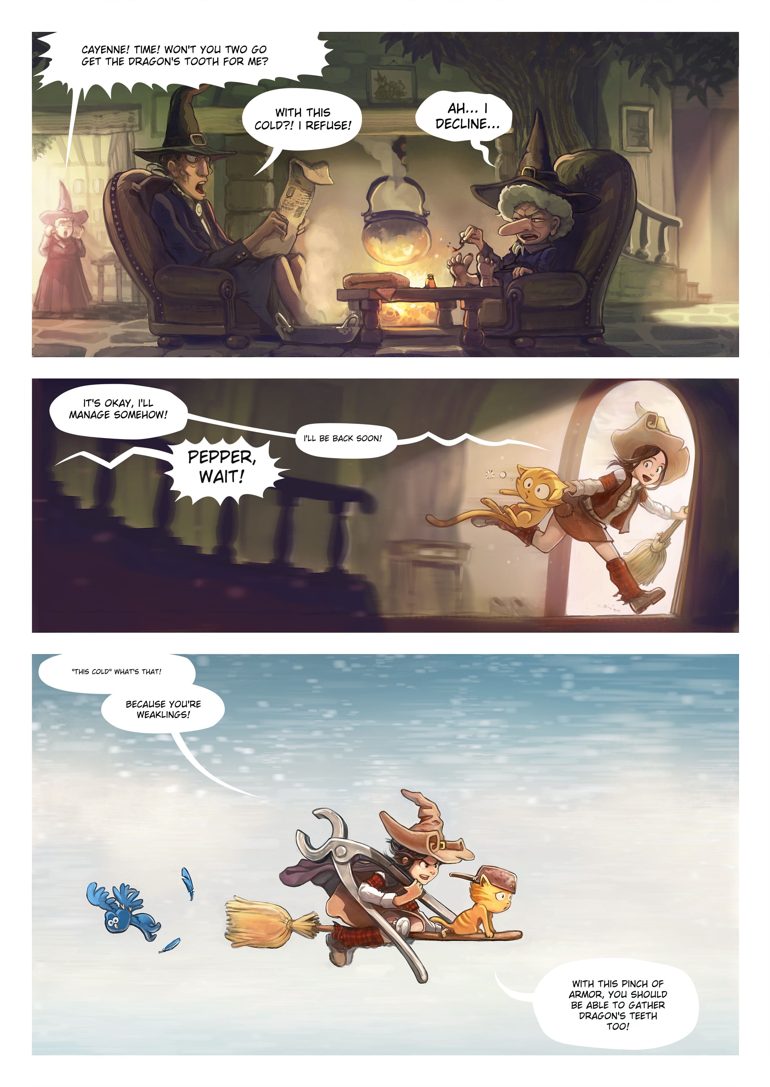 Translated manga page after AI translation